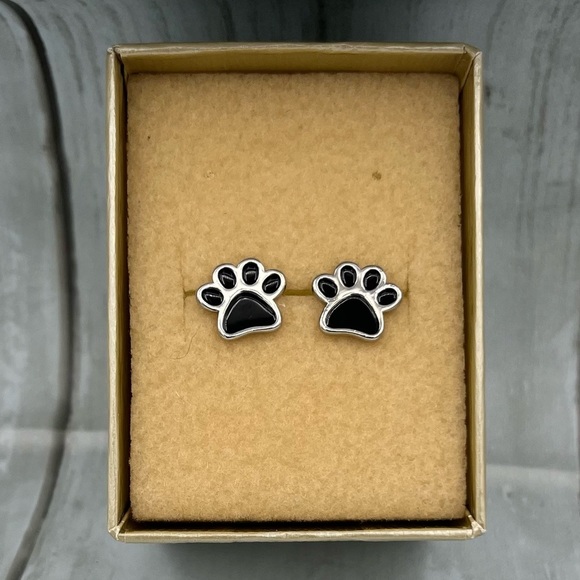 Tyme SQ2 Jewelry - Women’s Stud Animal Paw Earrings 925 Silver